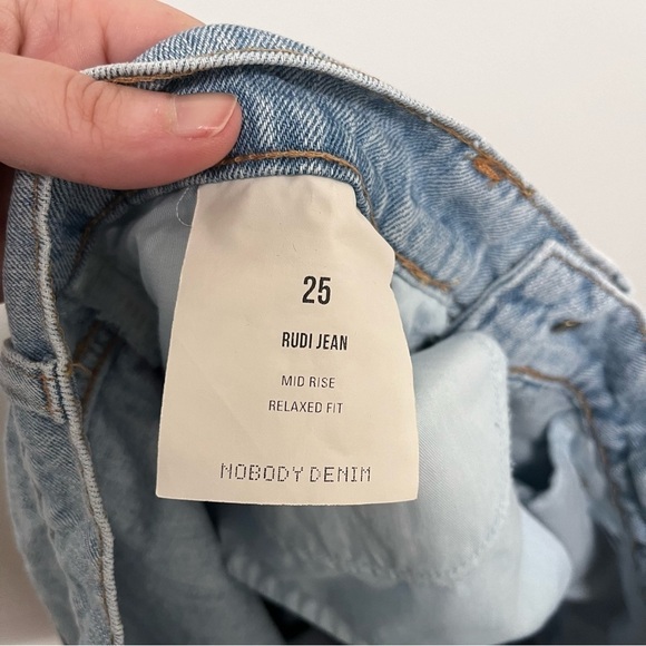 NOBODY DENIM Rudi Relaxed Fit Wide Leg Straight Jean Size 25 - Picture 6 of 11